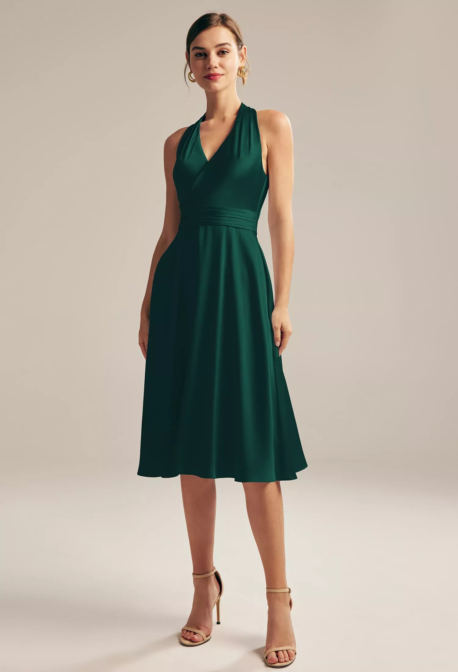AW Mercy Hunter Green  Plus Size Wedding Guest Dresses